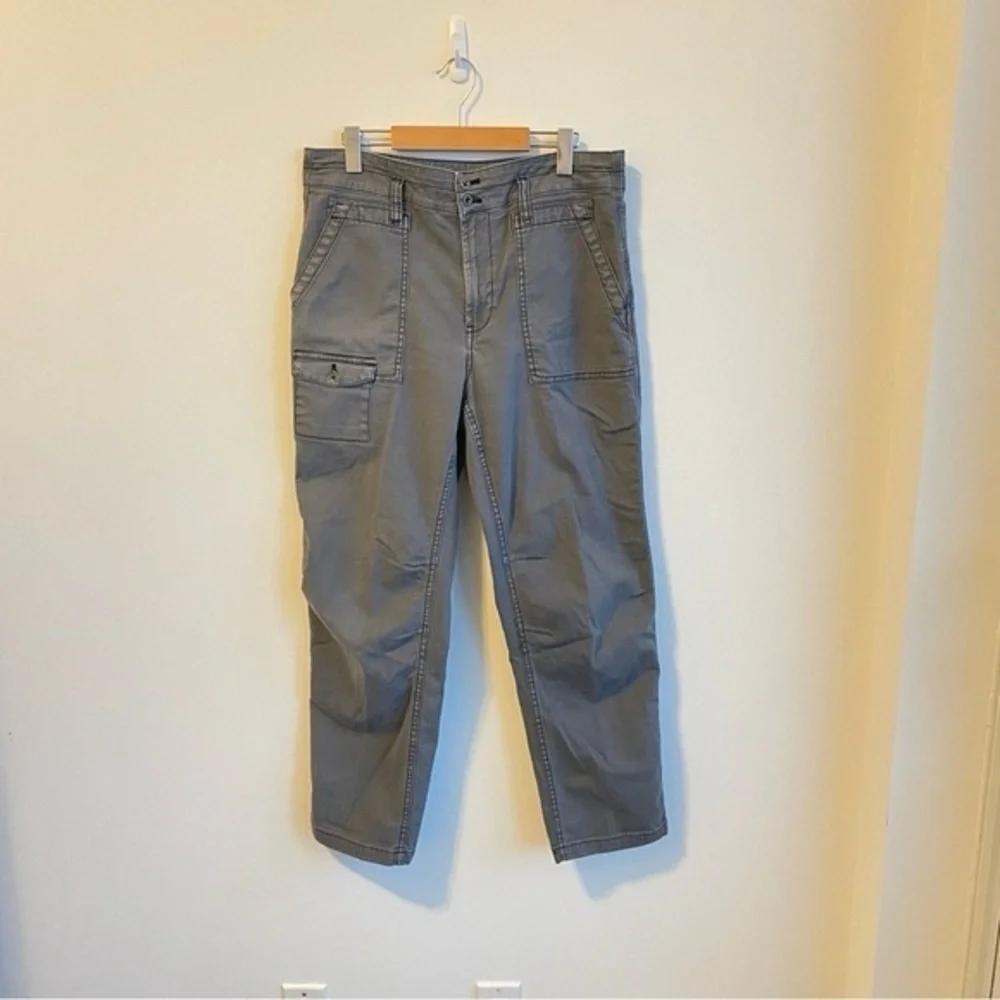 Anthropologie The Wanderer High-Rise Cargo Pants Grey Size 31 - Picture 1 of 14